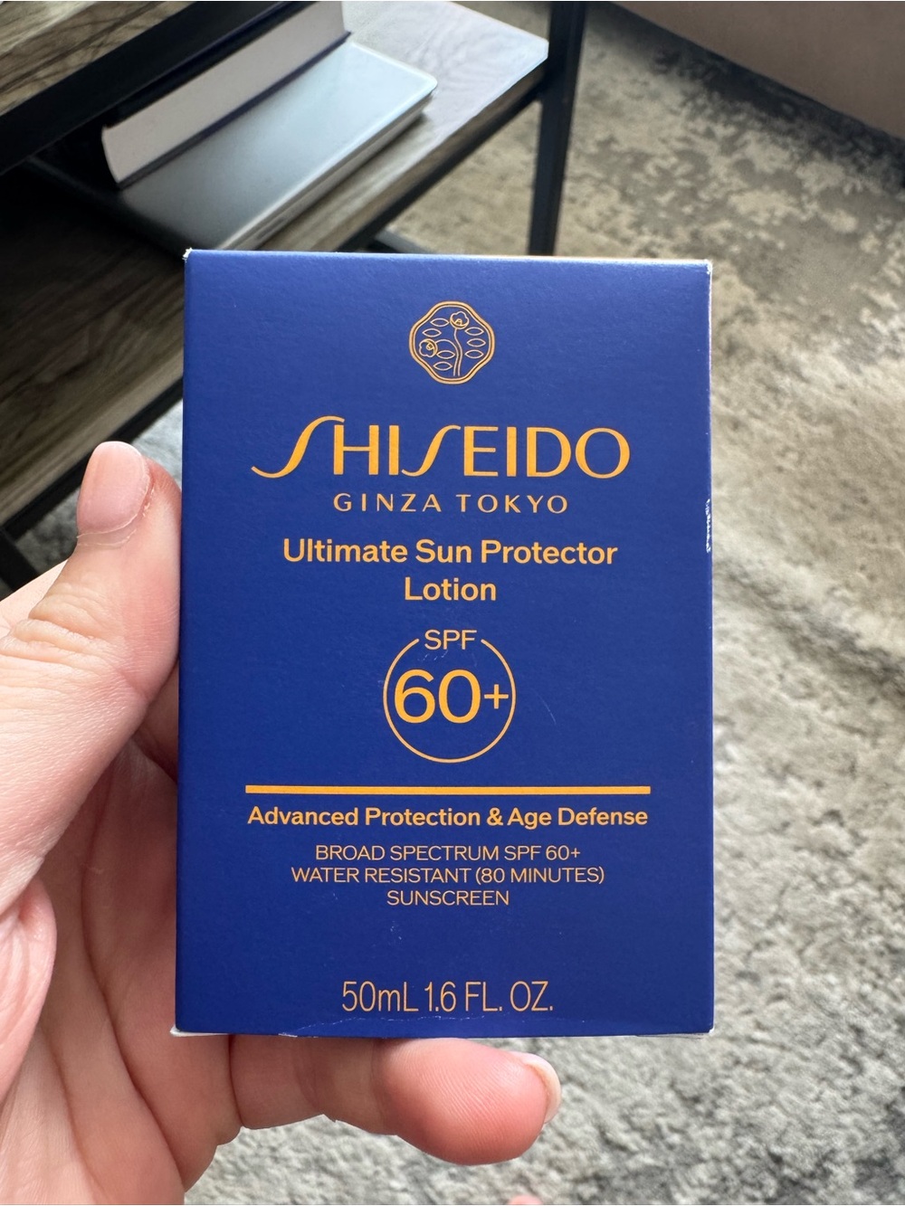 Shiseido Ultimate Sun Protector Lotion SPF 60+ — Blue & Gold